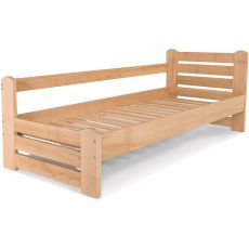 Ліжко Woodman COUNTRY з захисною планкою без покриття